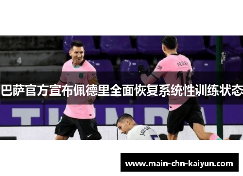 巴萨官方宣布佩德里全面恢复系统性训练状态